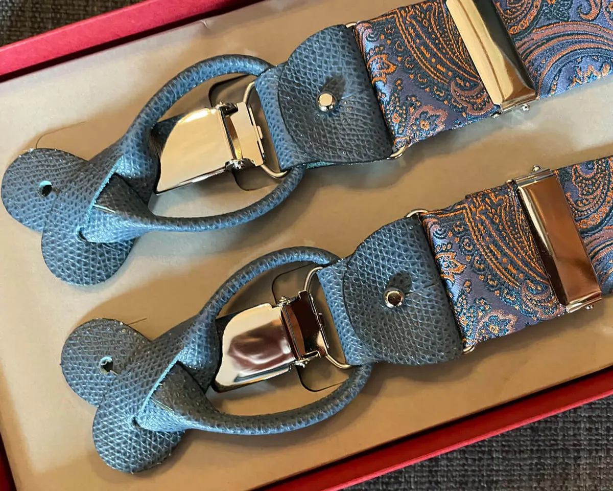 Hosenträger Seide Paisley 3 Combine