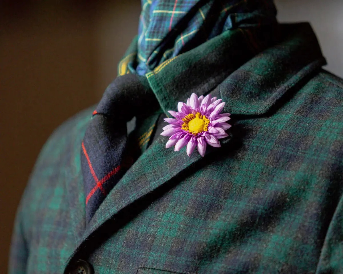 Boutonnière Aster Violett groß (Aster violaceum) - Ansicht 4