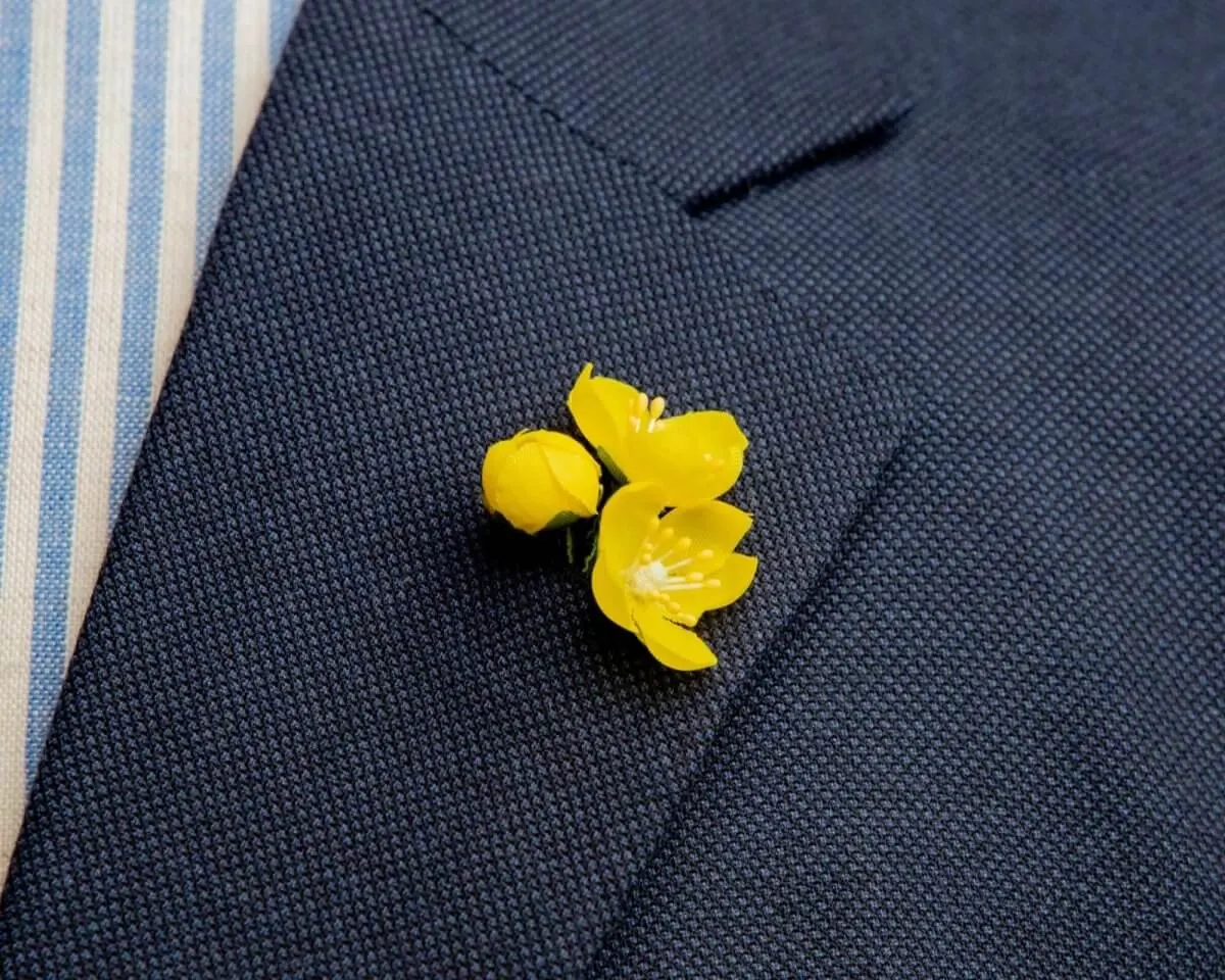 Boutonnière Butterblume 3er (Caltha palustris)