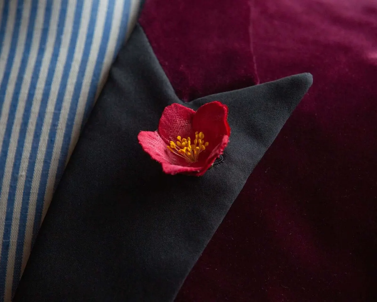 Boutonnière Christrose Rot (Helleborus niger) - Ansicht 5