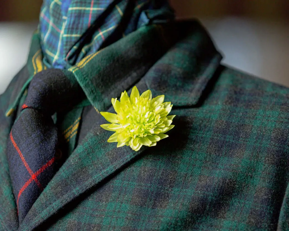 Boutonnière Chrysantheme Hellgrün (Chrysanthemum lux viridi) - Ansicht 4