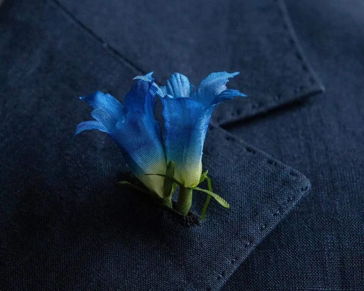 Boutonnière Enzian 2er (Gentianaceae) - Ansicht 5