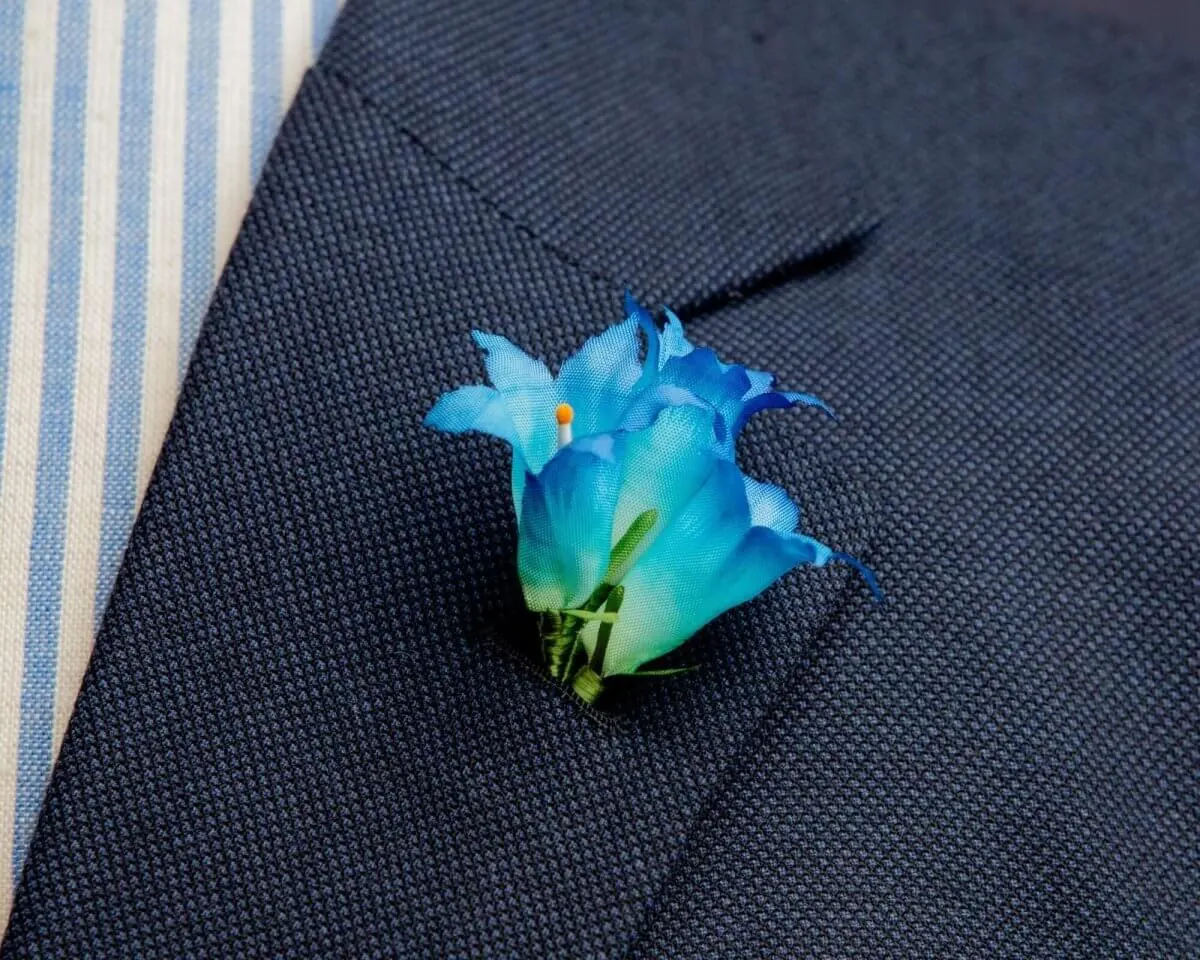 Boutonnière Enzian 3er (Gentianaceae)