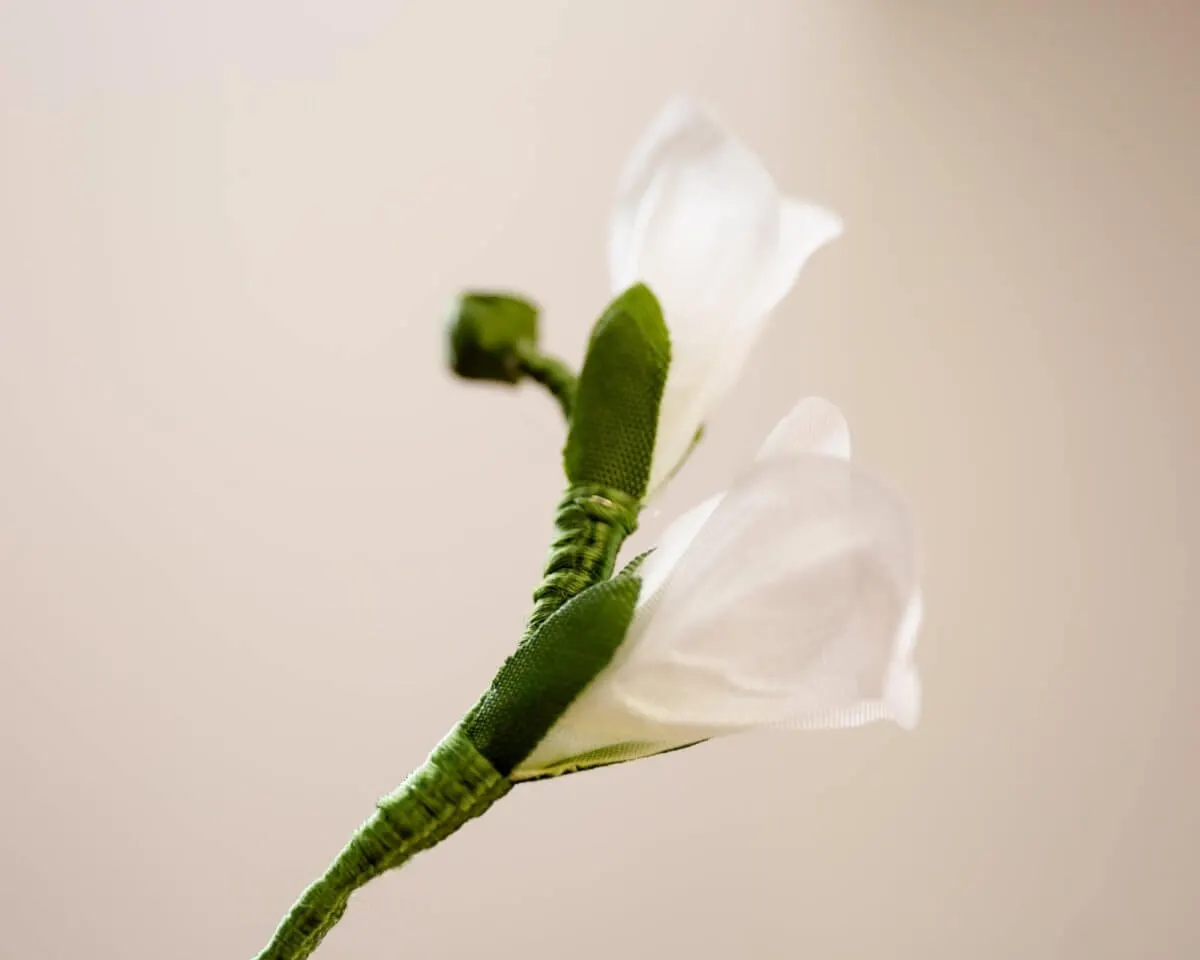 Boutonnière Freesie Weiß (Freesia alba) - Ansicht 3