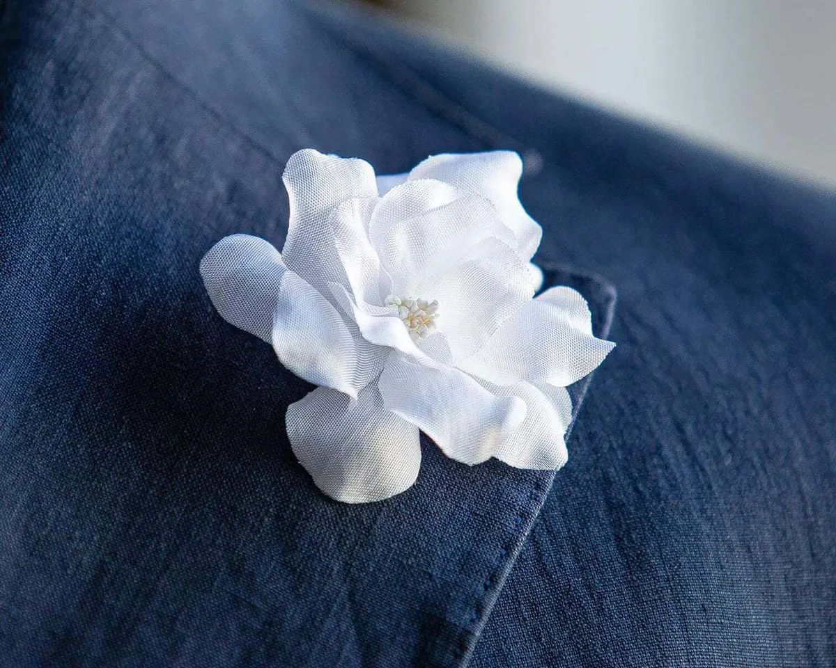 Boutonnière Gardenie Weiß (Gardenia jasminoides) - Ansicht 6