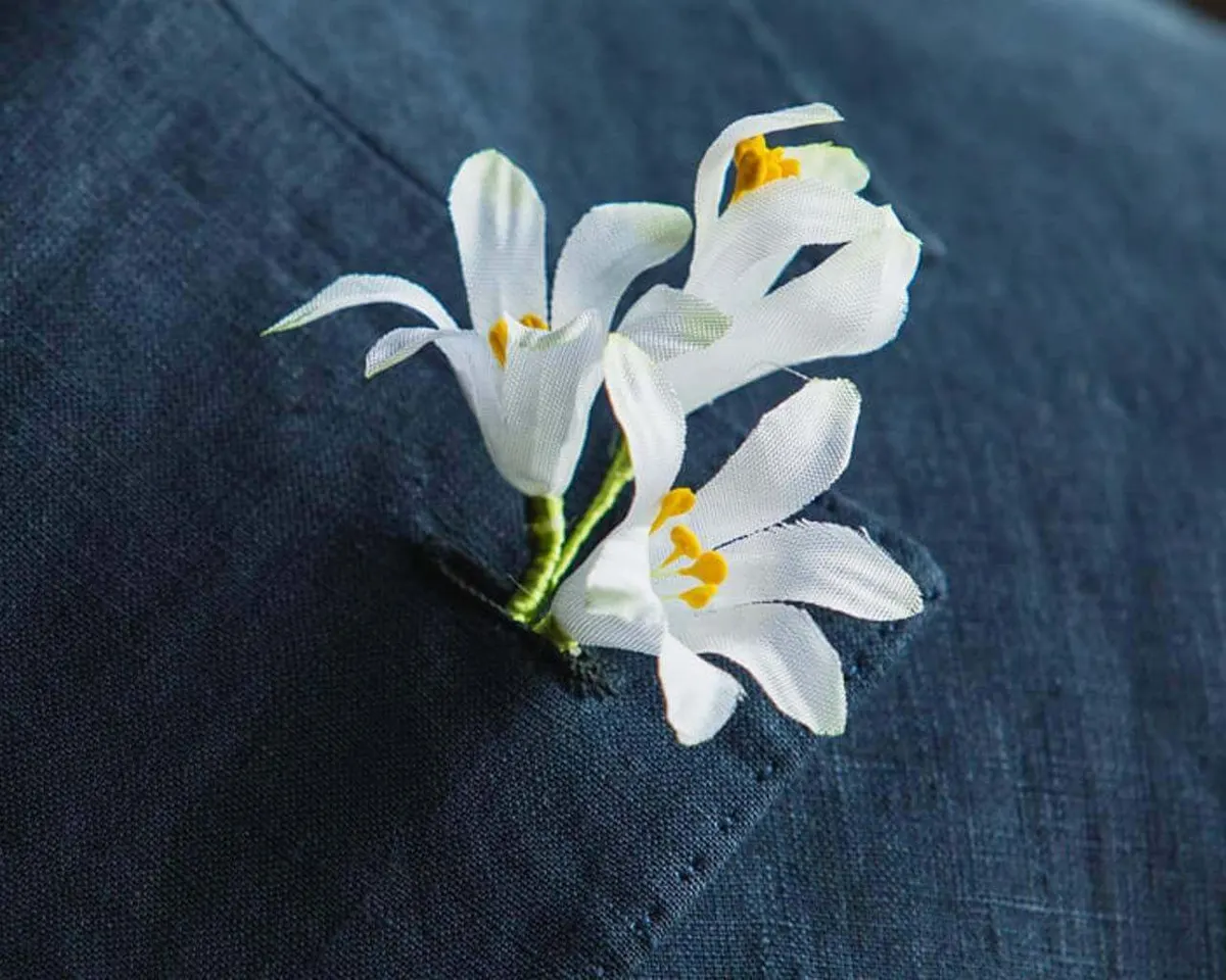 Boutonnière Hyazinthe Weiß 3er (Hyacinthus album) - Ansicht 7