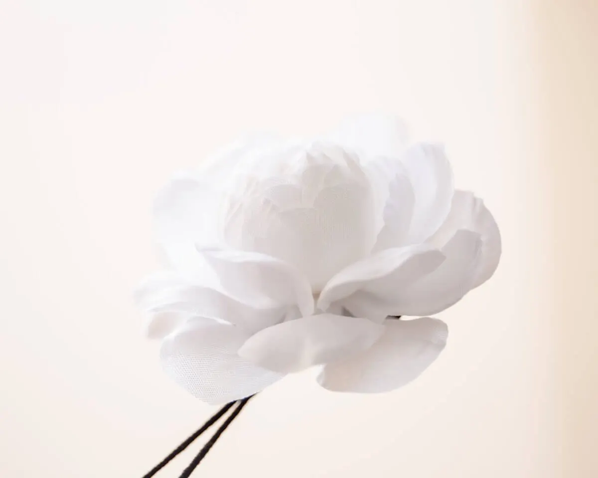 Boutonnière Kamelie Weiß (Camellia album) - Ansicht 2