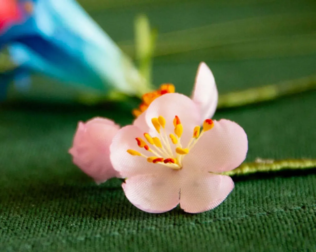 Boutonnière Kirschblüte Rosa 3er (jap. sakura) - Ansicht 5