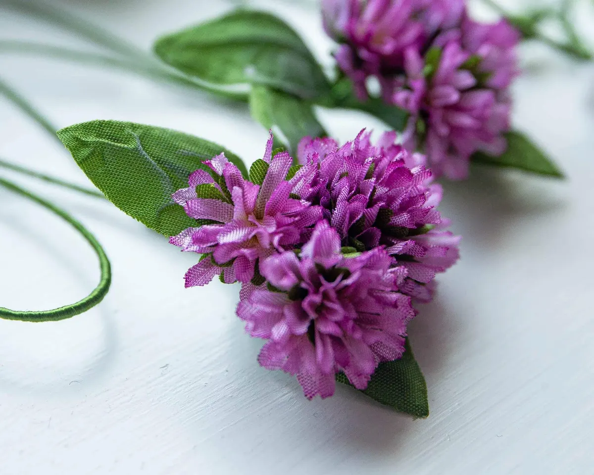 Boutonnière Klee Magenta 3er (Trifolium magentum) - Ansicht 9