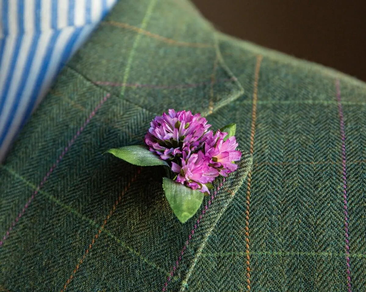 Boutonnière Klee Magenta 3er (Trifolium magentum) - Ansicht 5