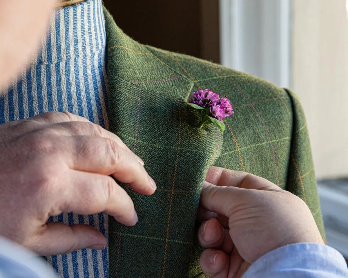 Boutonnière Klee Magenta 3er (Trifolium magentum) - Ansicht 4