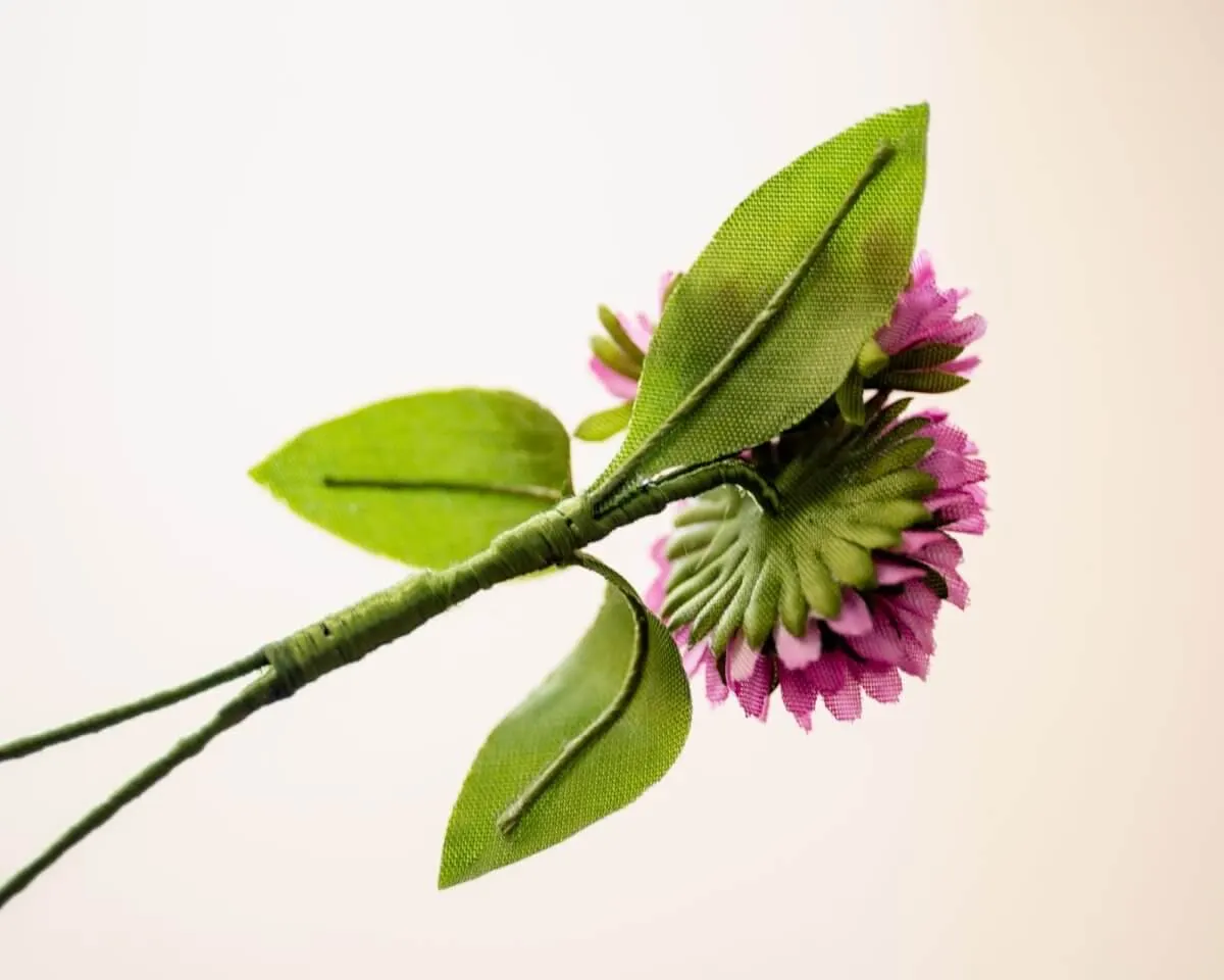 Boutonnière Klee Magenta 3er (Trifolium magentum) - Ansicht 3