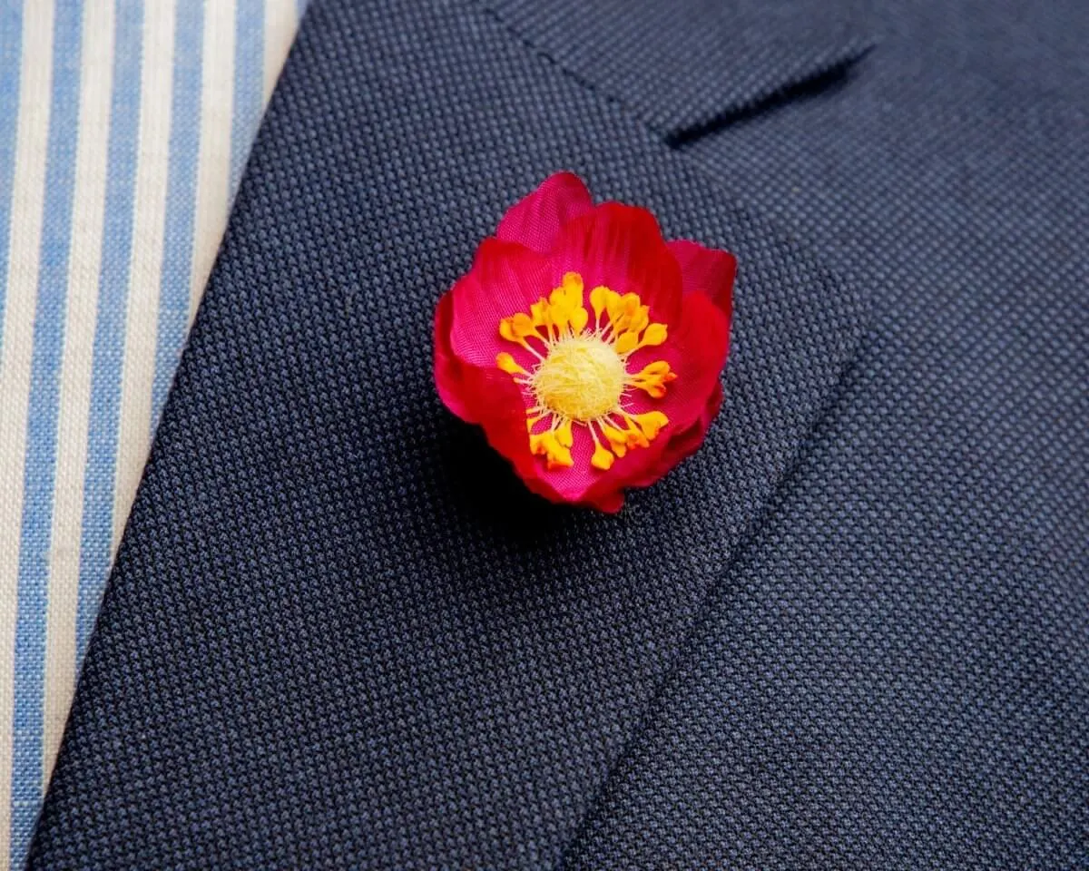 Boutonnière Lotusblüte Magenta (Nelumbo magentum)