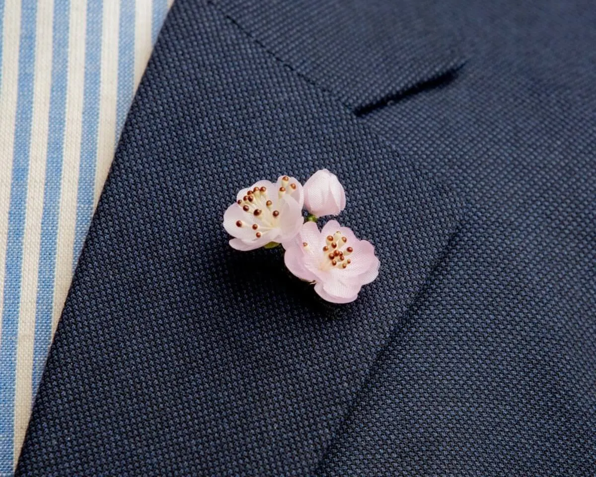 Boutonnière Mandelblüte 3er (Prunus dulcis)