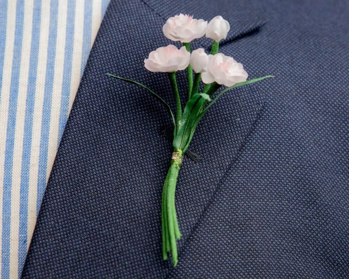 Boutonnière Mandelblüten Rosa (Bouquet)