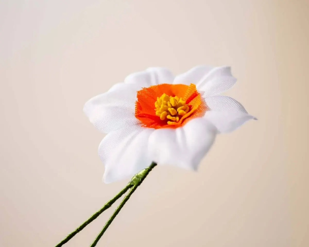 Boutonnière Narzisse Weiß (Narcissus) - Ansicht 2