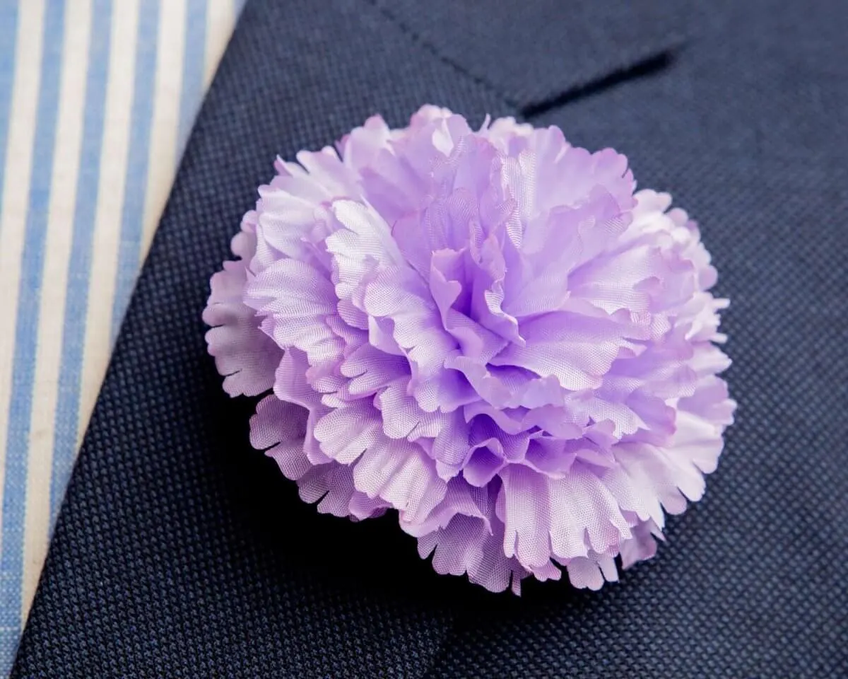 Boutonnière Nelke Violett c Groß (Caryophyllaceae)