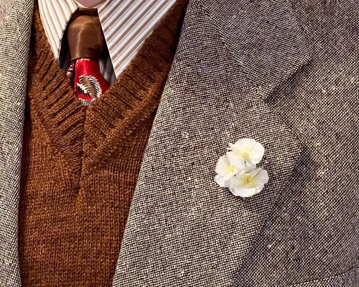 Boutonnière Phlox (griech.: φλόξ) - Ansicht 5