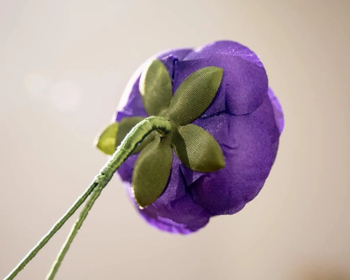Boutonnière Ranunkel Violett (Ranunculus) - Ansicht 3