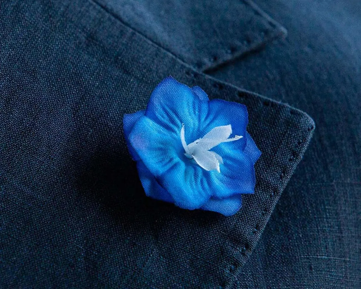 Boutonnière Rittersporn Blauer Zwerg Mini (Delphinium grandiflorum) - Ansicht 6