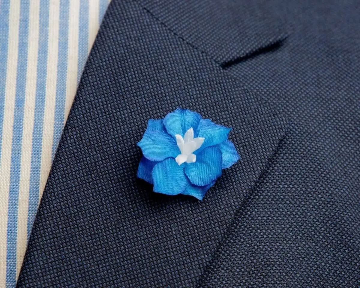 Boutonnière Rittersporn Blauer Zwerg Mini (Delphinium grandiflorum)