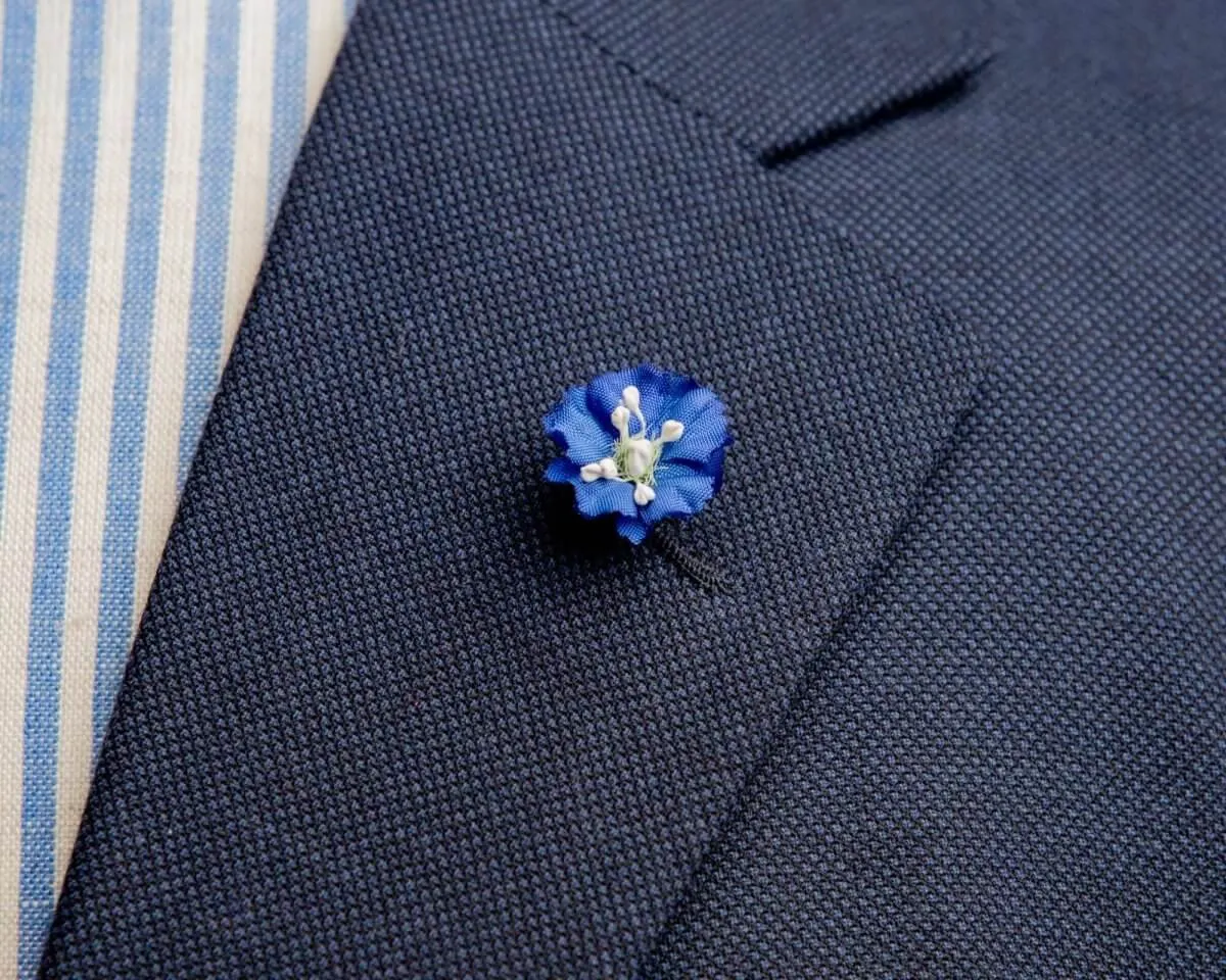 Boutonnière Rittersporn Dunkelblau Mini (Delphinium)