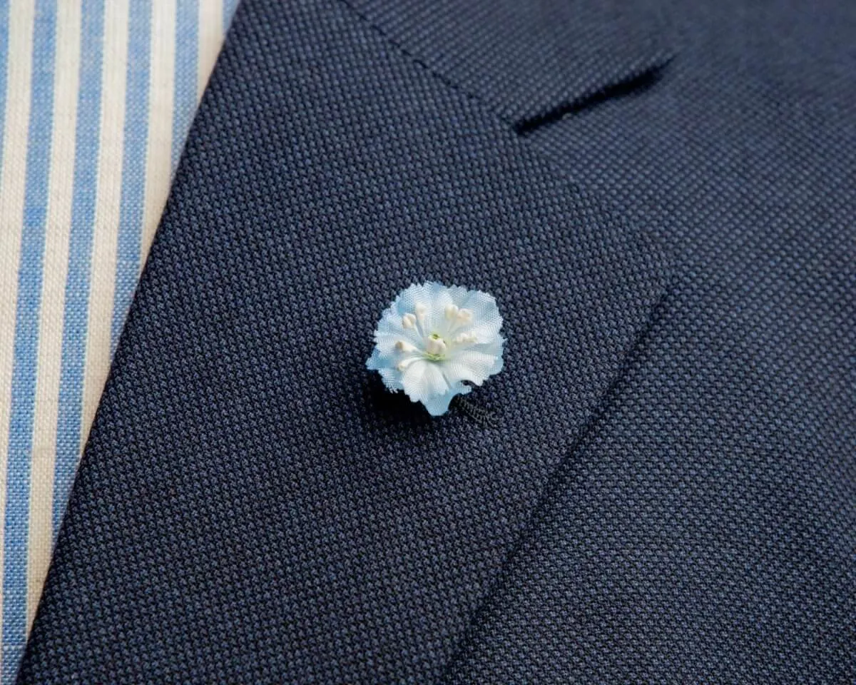 Boutonnière Rittersporn Hellblau Mini (Delphinium)
