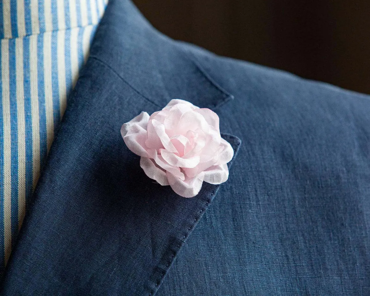 Boutonnière Rose Rosa (Rosa odorata) - Ansicht 5