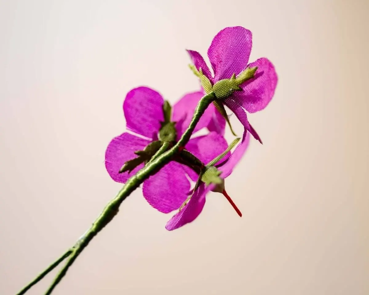 Boutonnière Storchschnabel Lila 3er (Geranium) - Ansicht 3