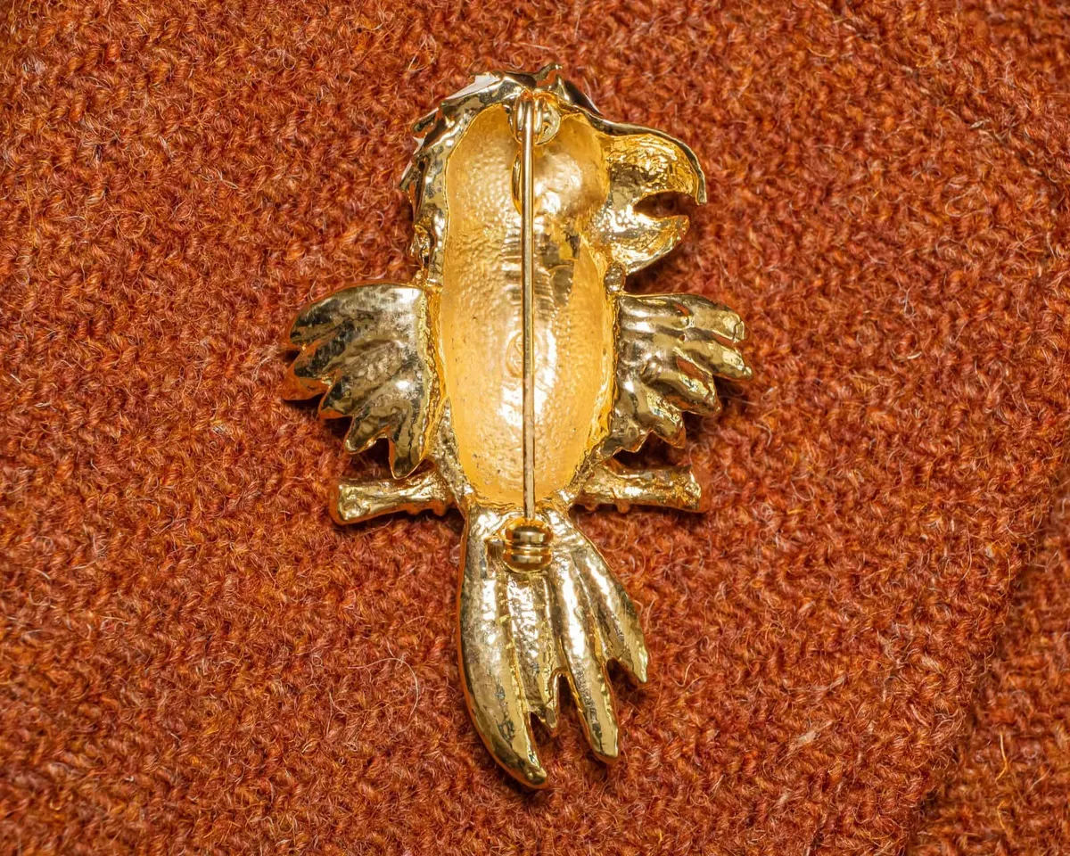 Brosche Papagei d - Ansicht 2