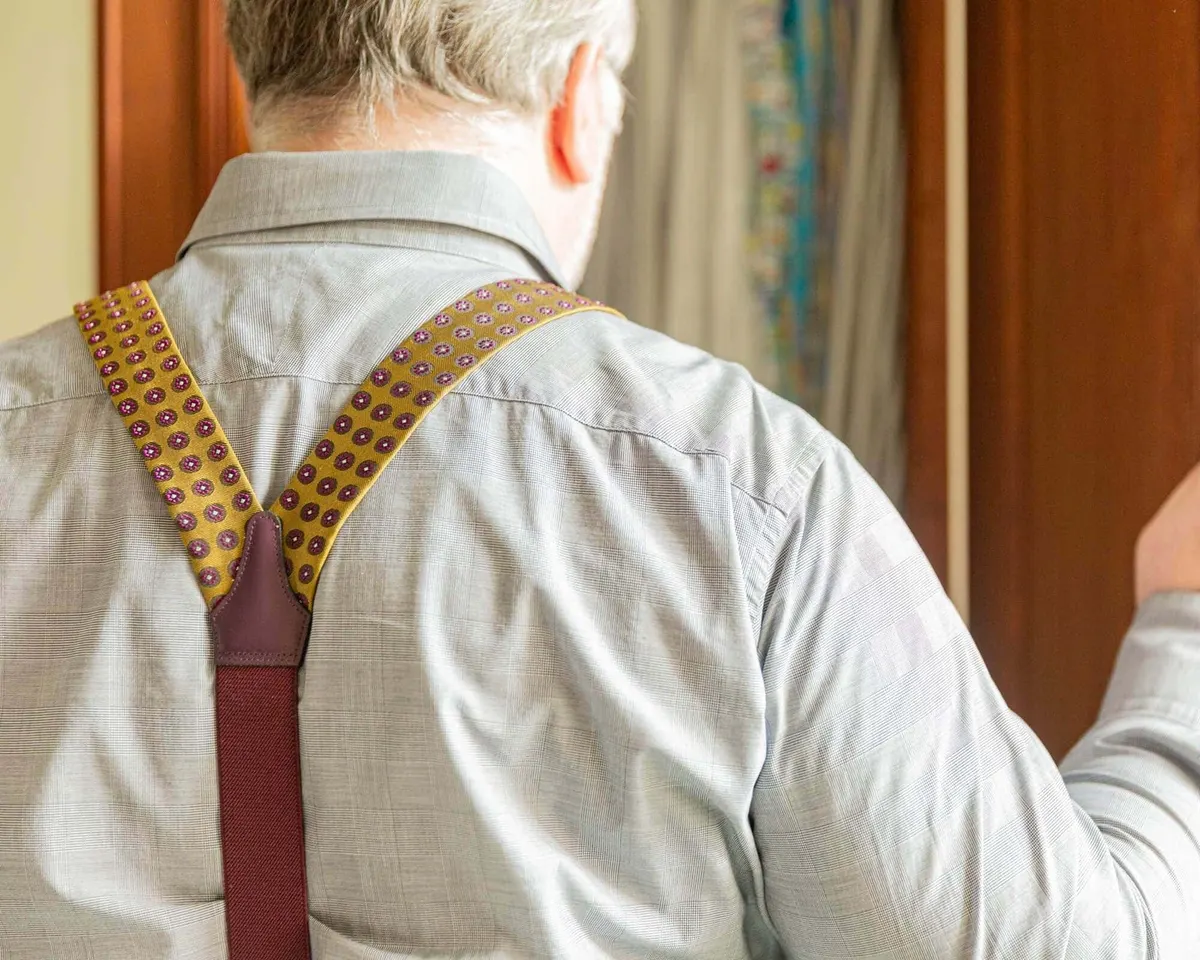 Hosenträger Seide Cravat Gold Classic - Ansicht 2