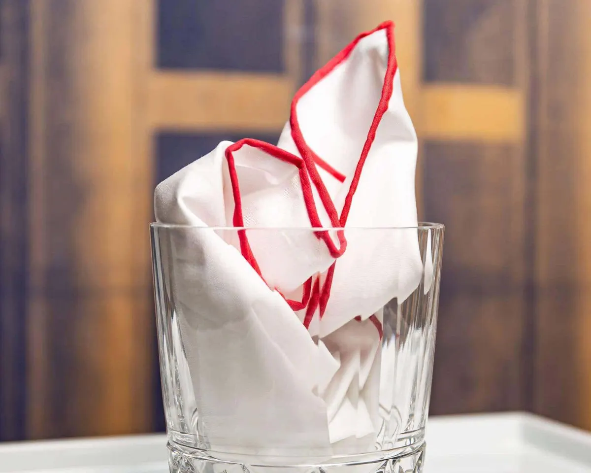 Einstecktuch Cotton Red