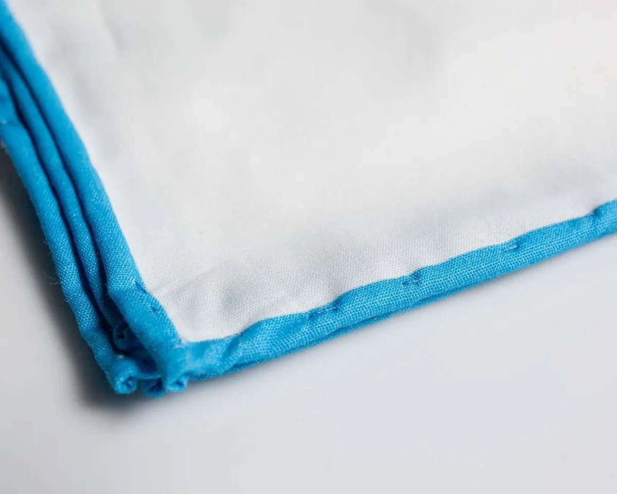 Einstecktuch Cotton Turquoise - Ansicht 2