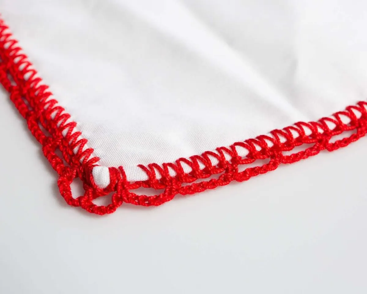 Einstecktuch Crochet Red - Ansicht 2