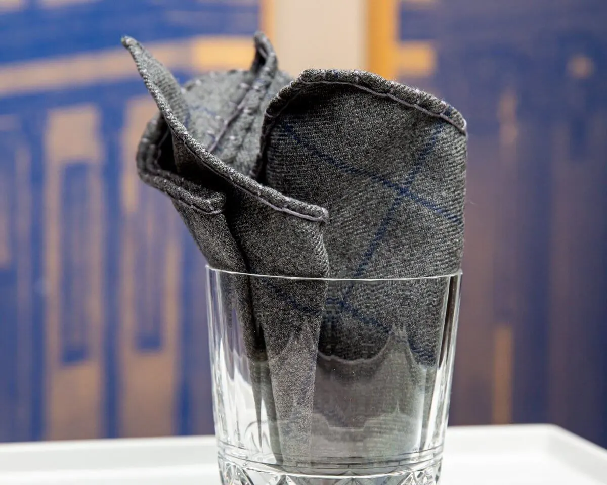 Einstecktuch 'Windowpane' by RALPH | BERLIN