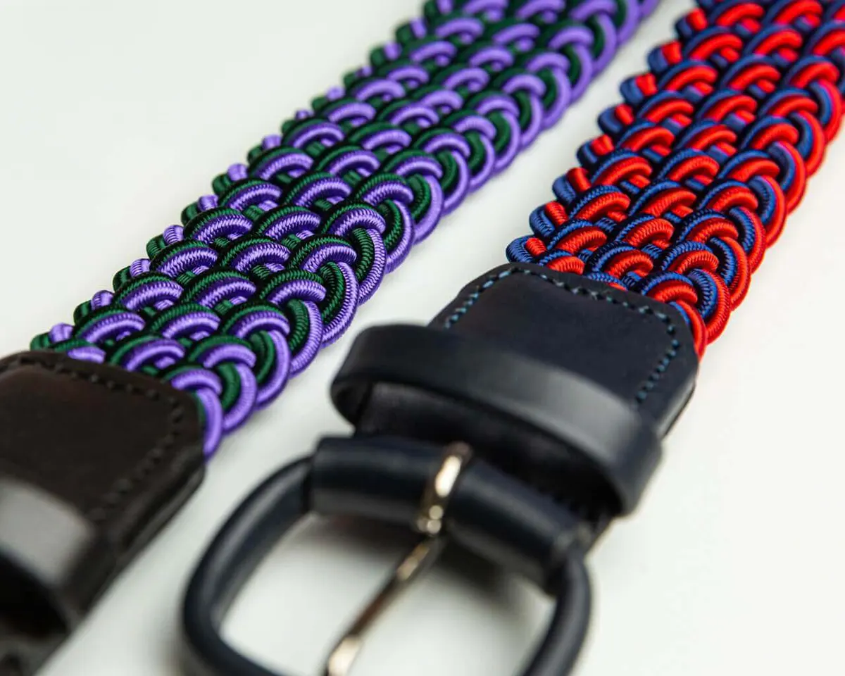 Flechtgürtel Navy / Rosso - Ansicht 2
