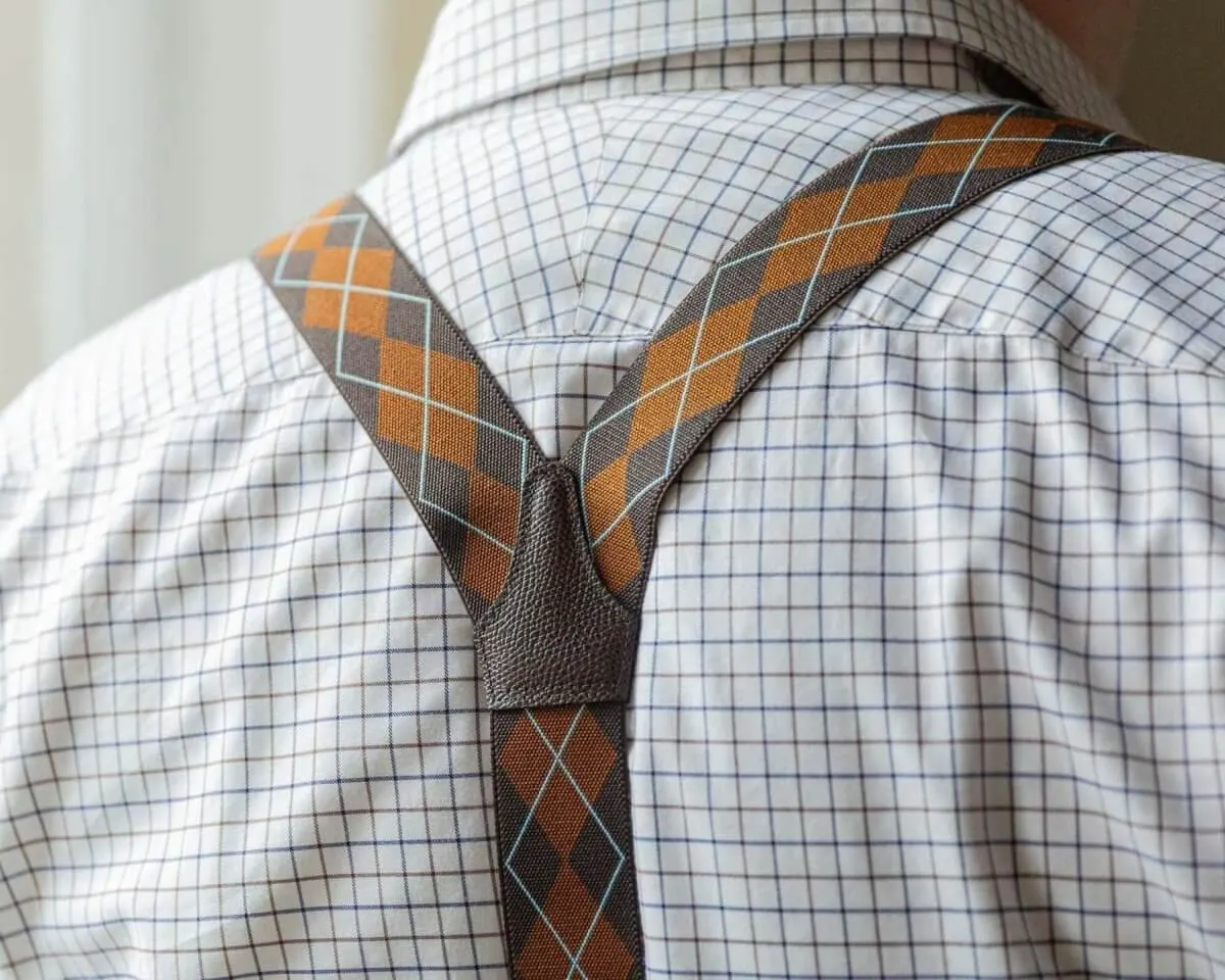 Hosenträger Flex Argyle Brown Clips - Ansicht 2