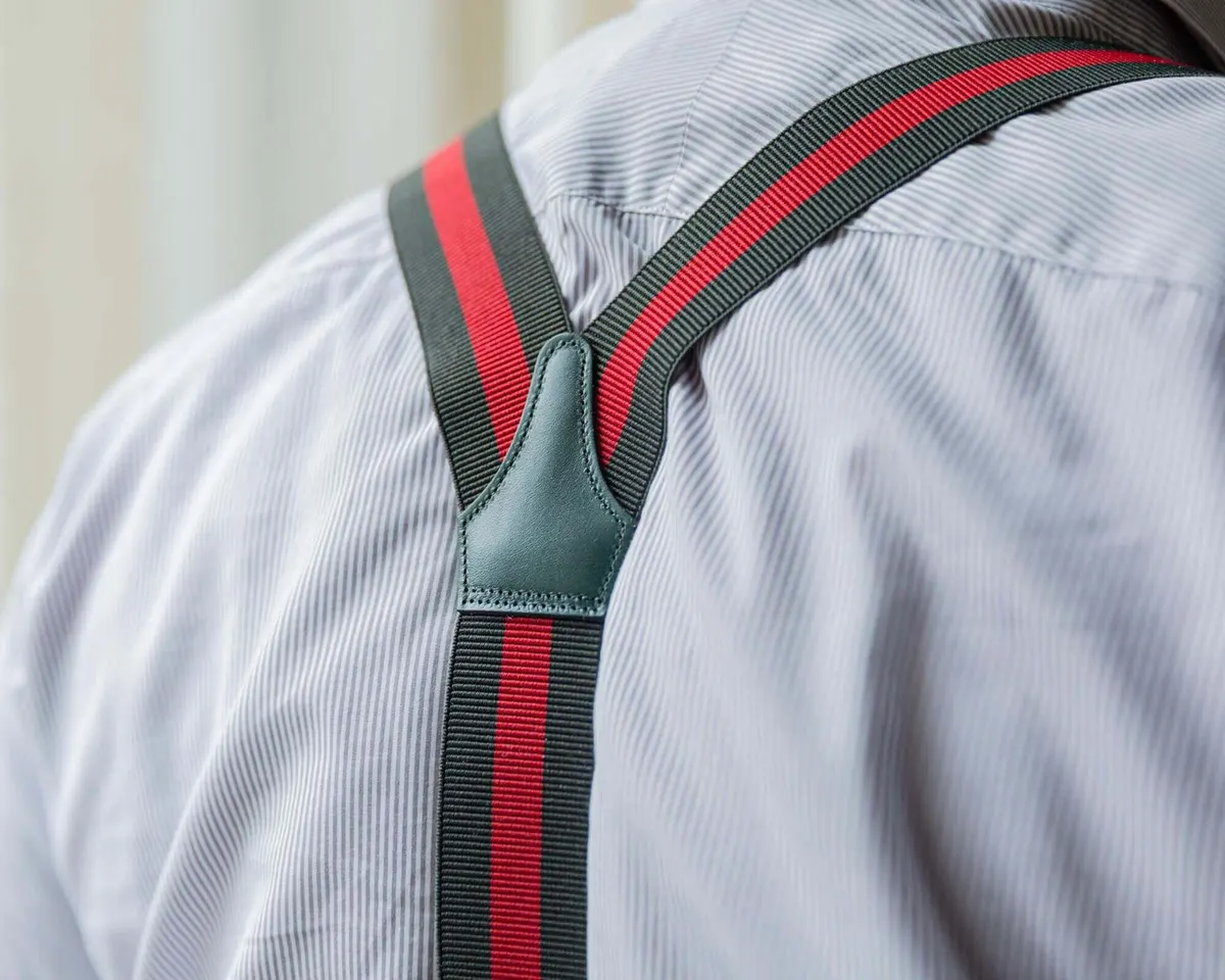 Hosenträger Flex Block Stripes Olive Classic - Ansicht 4