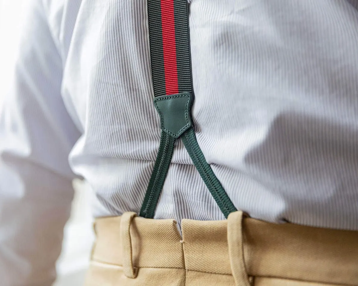 Hosenträger Flex Block Stripes Olive Classic - Ansicht 5