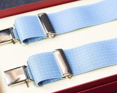 Hosenträger Flex Dots Lightblue Clips