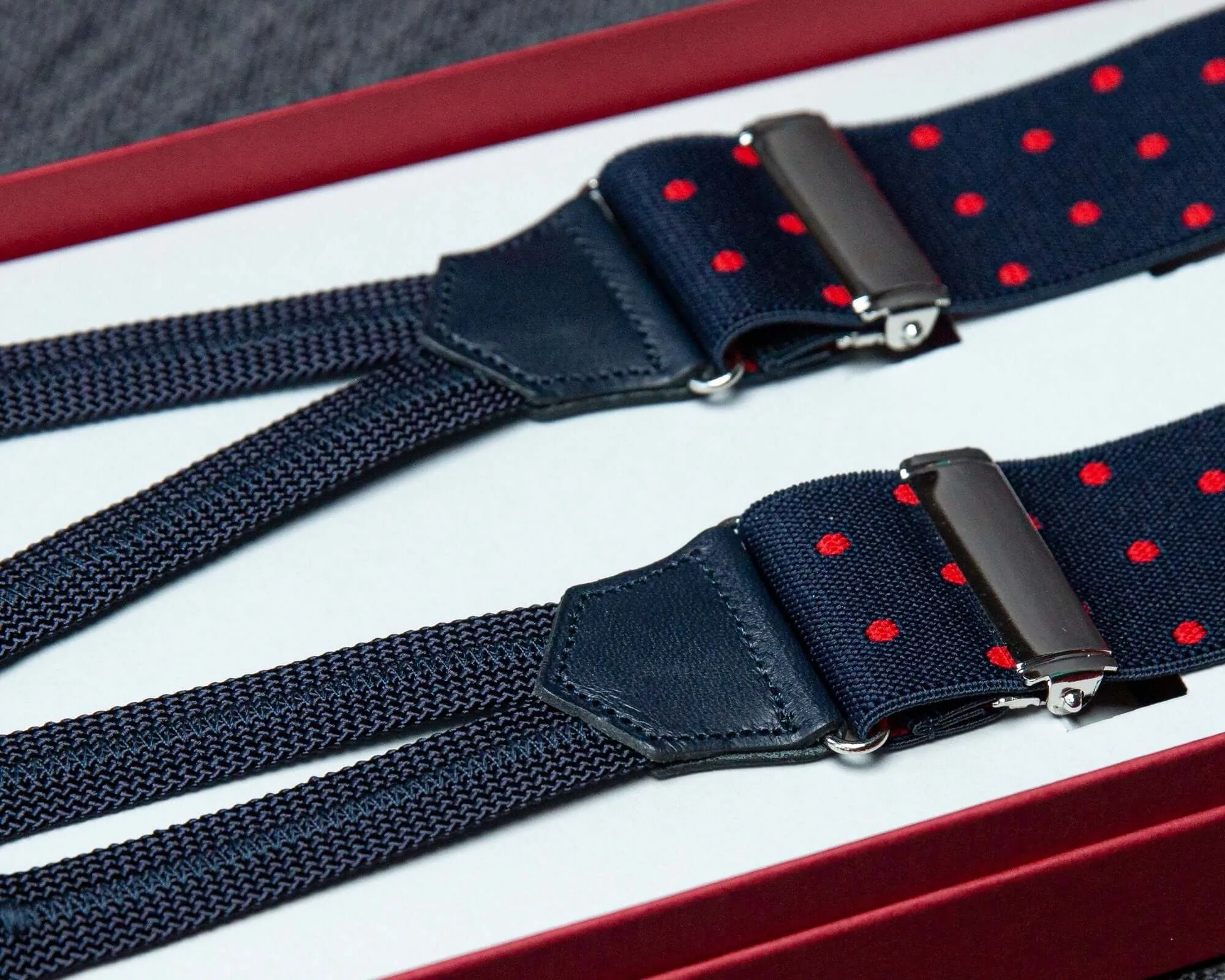 Hosenträger Flex Dots Red Classic