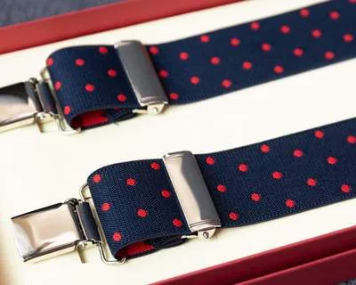 Hosenträger Flex Dots Red Clips