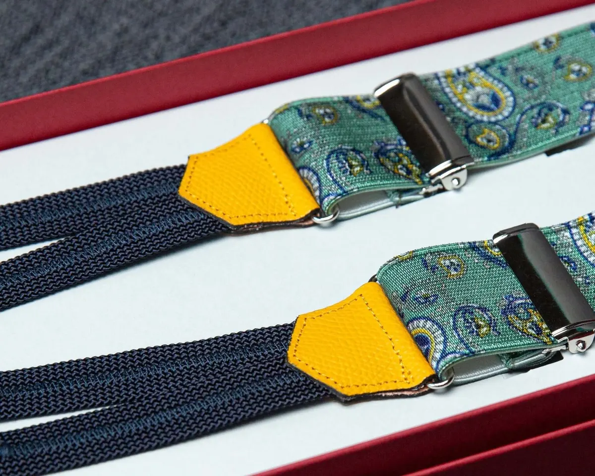 Hosenträger Flex Paisley Sage Classic