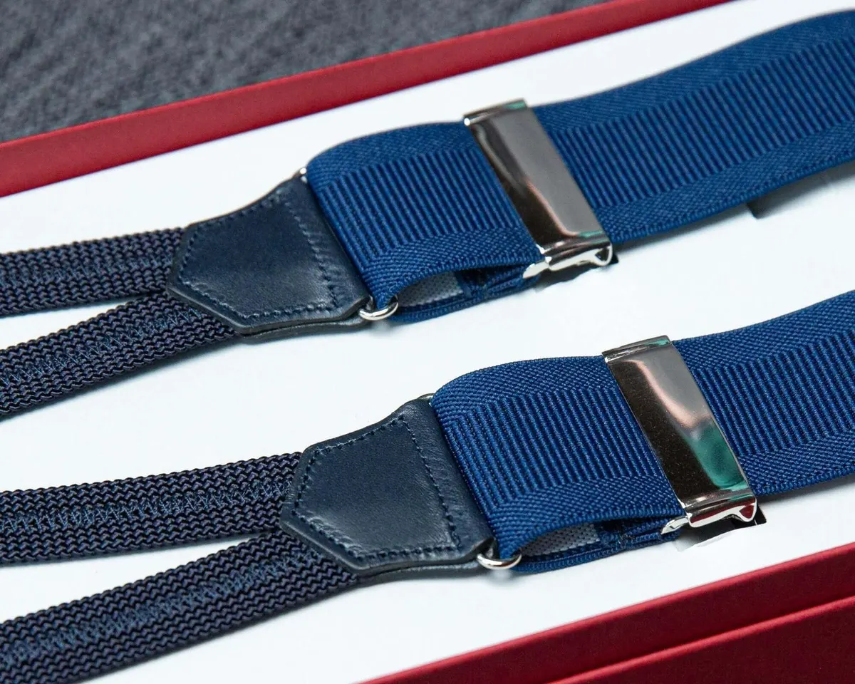 Hosenträger Flex Plain Blue Classic