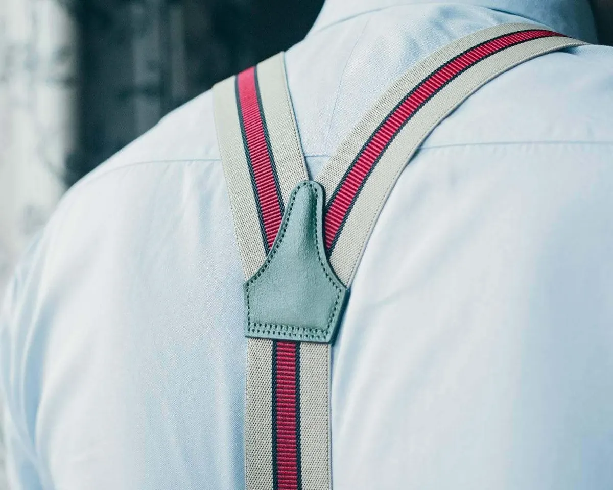 Hosenträger Flex Regiment Beige Red Combine - Ansicht 2