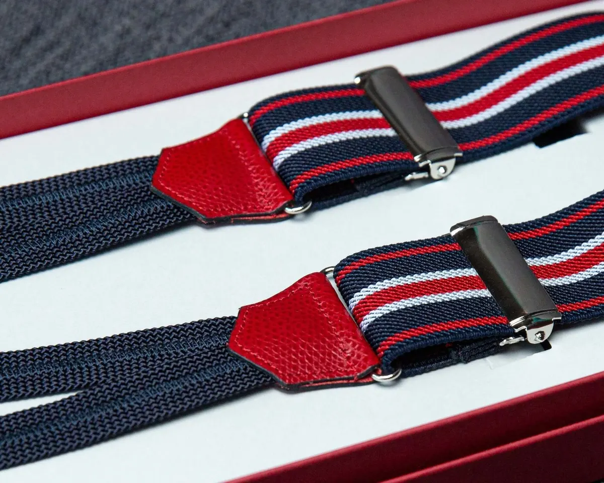 Hosenträger Flex Regiment Blue Red Classic