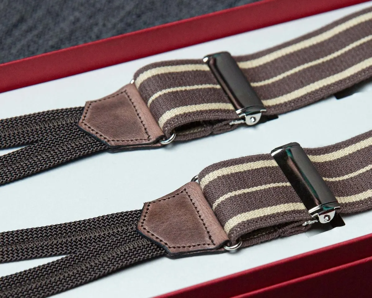 Hosenträger Flex Regiment Brown Beige Classic