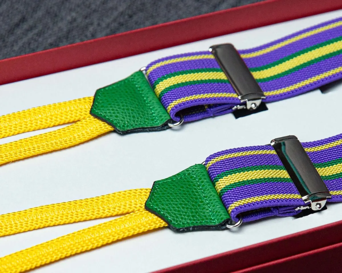 Hosenträger Flex Regiment Lilac Yellow Classic