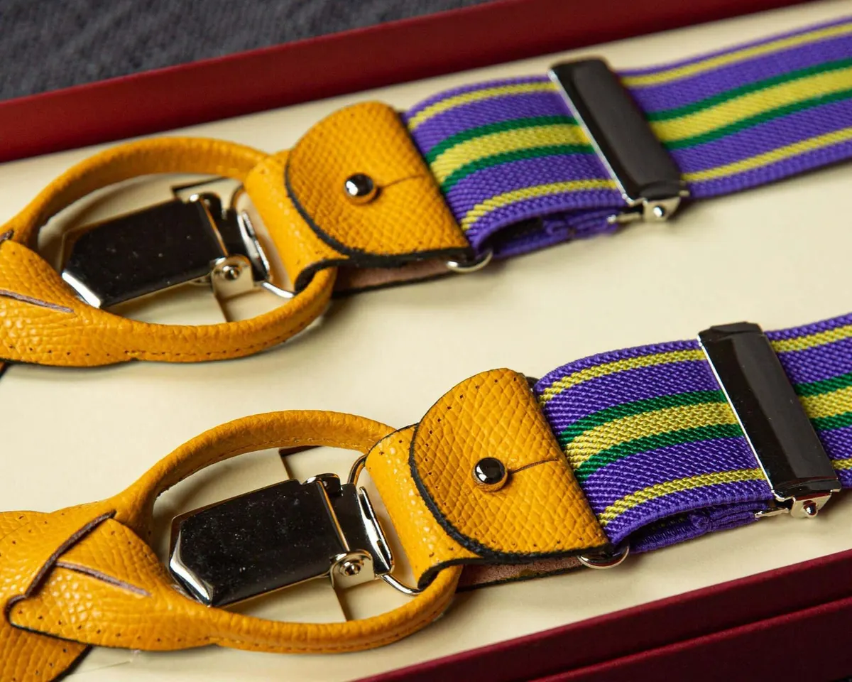 Hosenträger Flex Regiment Lilac Yellow Combine