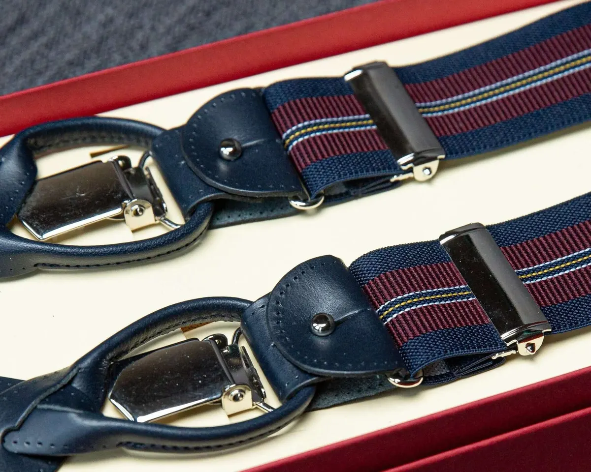 Hosenträger Flex Regiment Red Blue Combine